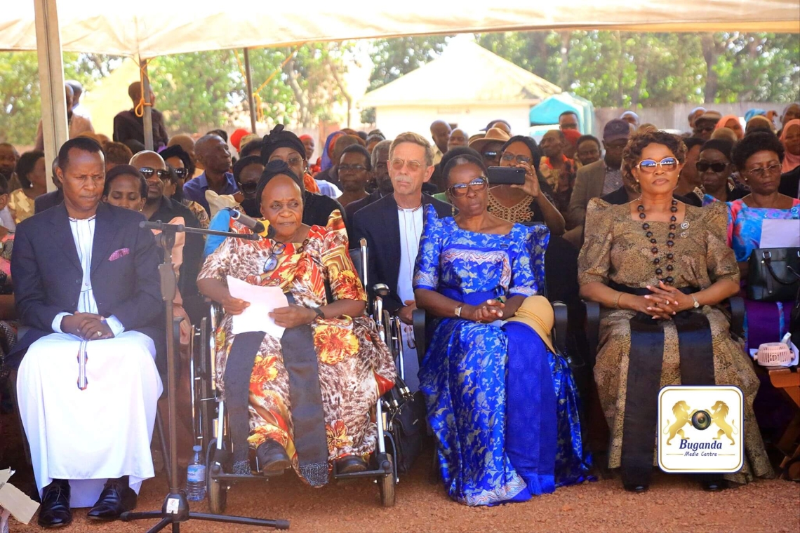 Princess Dorothy Nassolo delivers a message on behalf of the family of King Muteesa II